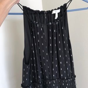 Joie Althia B sleeveless chiffon halter dress